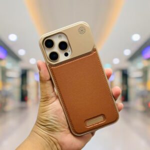 Leather Frameless Metal Aromatherapy Magnetic iPhone Case
