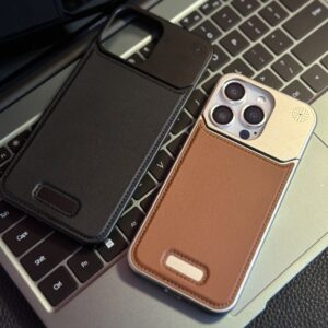 Leather Frameless Metal Aromatherapy Magnetic iPhone Case