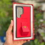 Ferarri Design Leather Case With Backstand Red