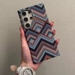 Metal Lens Carbon Fiber Texture Magsafe Case For Samsung
