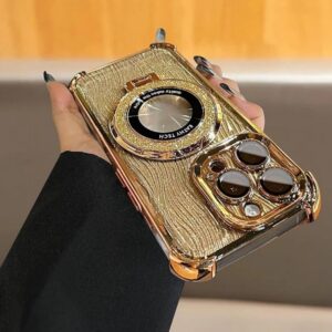 Luxury Gold Plating Glittering Shiny iPhone Case Golden Color