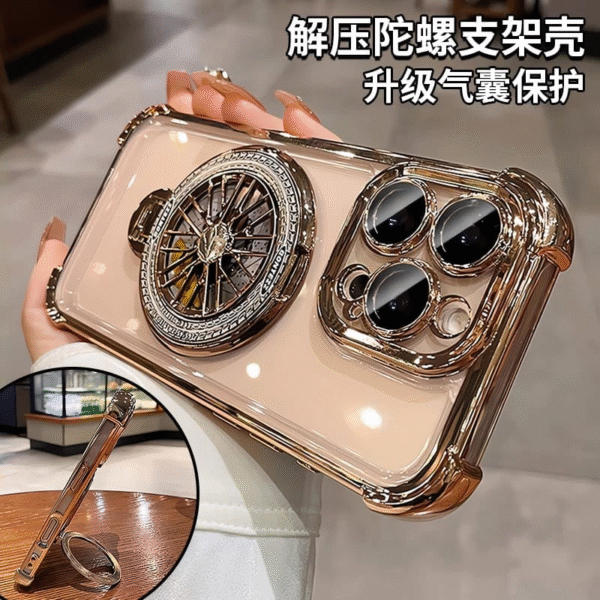 Rotating Gyro Bracket Plating Holder Stand Case. Gadgetful BD