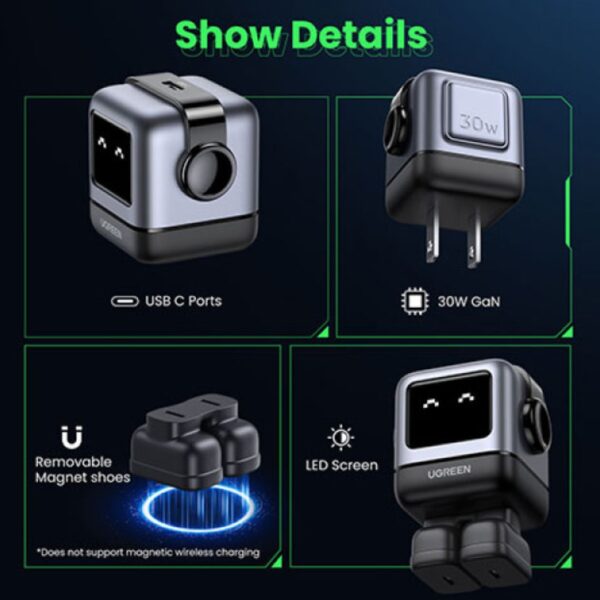 UGREEN Nexode 30W USB-C GaN ফাস্ট চার্জার