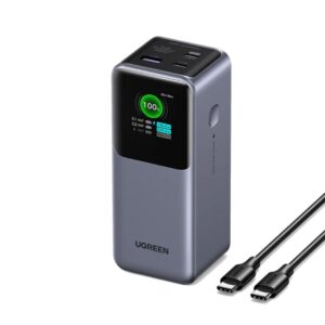 UGREEN Nexode Power Bank 25000mAh 200W with Digital Display