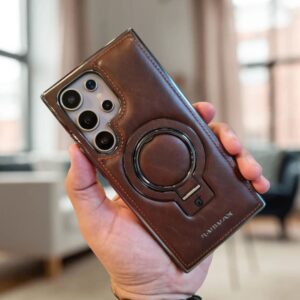 RMBMAX PU Leather MagSafe Stand Case For Samsung