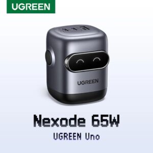 UGREEN QPAI ROBOT 3-Port 65W USB C GaN Fast Charger
