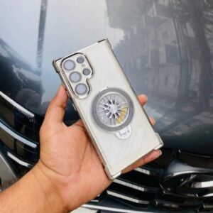 Bontezz Clear Rotating Gyro Magnetic Stand Case For Samsung