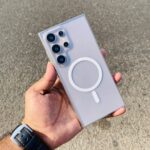 Anti yellow ultra slim fit magsafe Case For Samsung