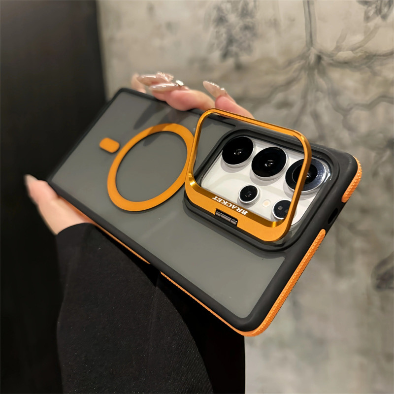 Premium Camera Stand Metal Case for Samsung